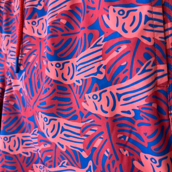 VINEYARD VINES 7" Printed Chappy Swim Trunks in Pinks and Blue Men's XS - Picture 5 of 13